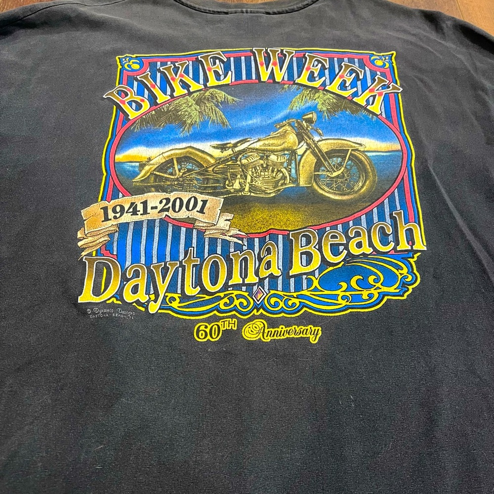 Vintage 2001 Daytona beach Bike week graphic T